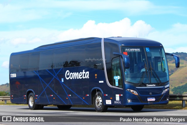 Viação Cometa 721558 na cidade de Resende, Rio de Janeiro, Brasil, por Paulo Henrique Pereira Borges. ID da foto: 10783314.