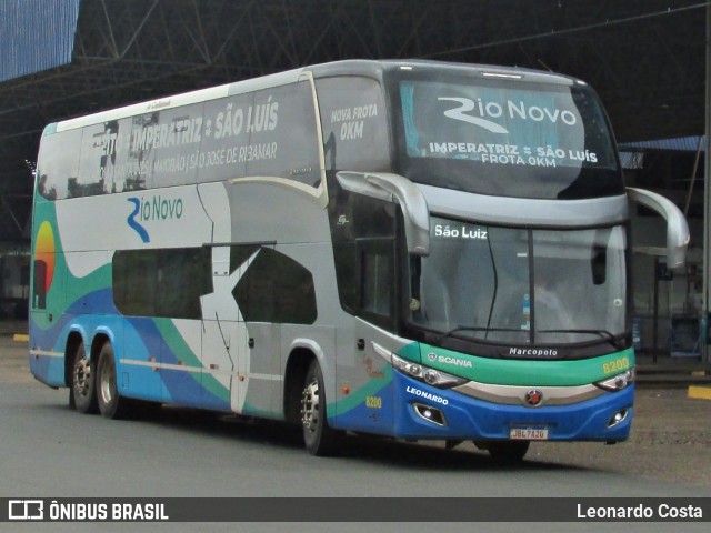 Rio Novo Transportes e Turismo 8200 na cidade de São Luís, Maranhão, Brasil, por Leonardo Costa. Número da foto: #10782783.