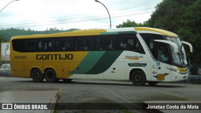 Empresa Gontijo de Transportes 18005 na cidade de Coronel Fabriciano, Minas Gerais, Brasil, por Jonatas Costa da Mata. ID da foto: 10781927.