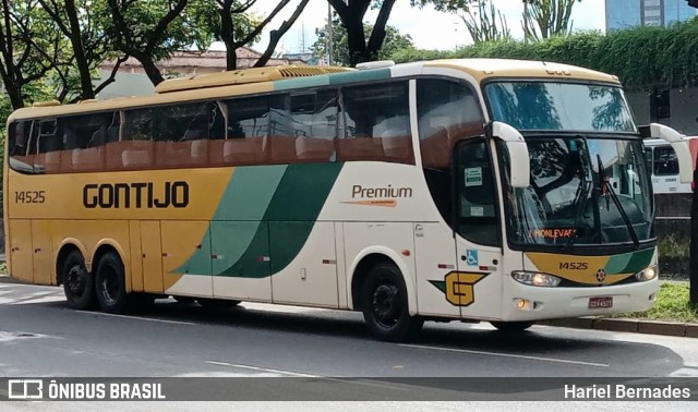 Empresa Gontijo de Transportes 14525 na cidade de Belo Horizonte, Minas Gerais, Brasil, por Hariel Bernades. ID da foto: 10781307.