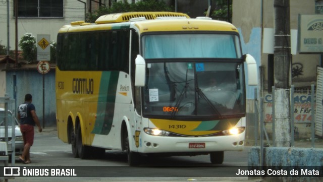 Empresa Gontijo de Transportes 14310 na cidade de Coronel Fabriciano, Minas Gerais, Brasil, por Jonatas Costa da Mata. ID da foto: 10781918.