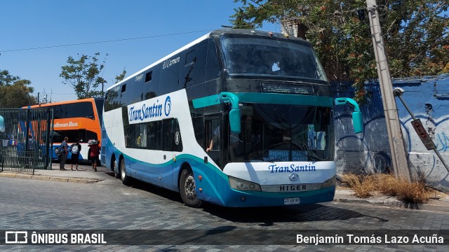 TranSantin JTGV66 na cidade de Estación Central, Santiago, Metropolitana de Santiago, Chile, por Benjamín Tomás Lazo Acuña. ID da foto: 10781320.