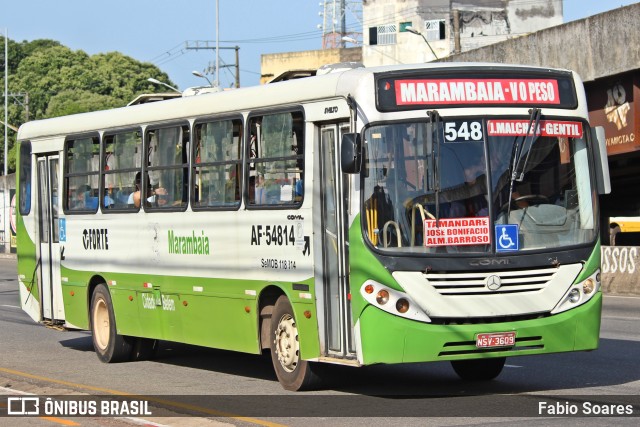 Viação Forte AF-54814 na cidade de Belém, Pará, Brasil, por Fabio Soares. Número da foto: #10782380.