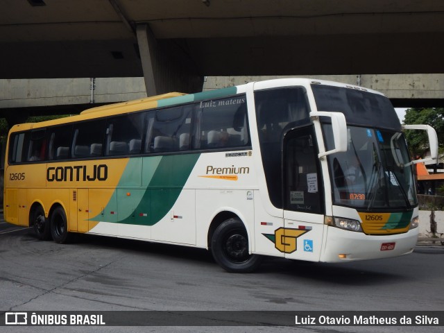 Empresa Gontijo de Transportes 12605 na cidade de Belo Horizonte, Minas Gerais, Brasil, por Luiz Otavio Matheus da Silva. ID da foto: 10786132.