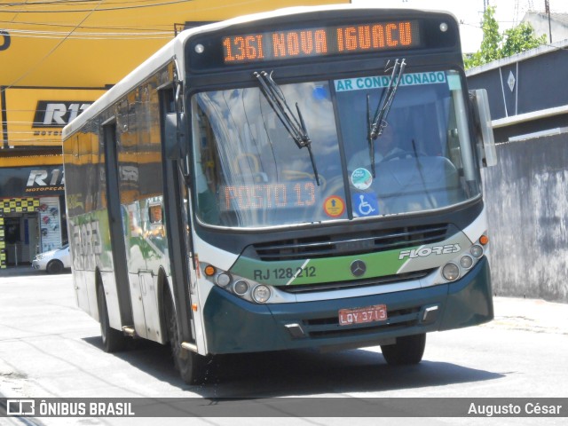 Transportes Flores RJ 128.212 na cidade de Nova Iguaçu, Rio de Janeiro, Brasil, por Augusto César. Número da foto: #10784764.