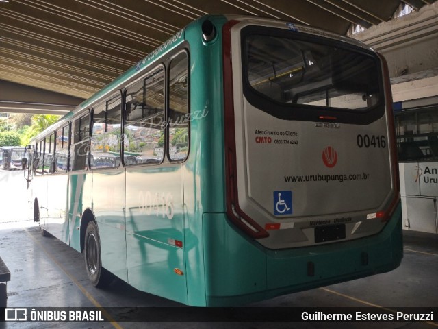 Auto Viação Urubupungá 00416 na cidade de Osasco, São Paulo, Brasil, por Guilherme Esteves Peruzzi. ID da foto: 10786883.