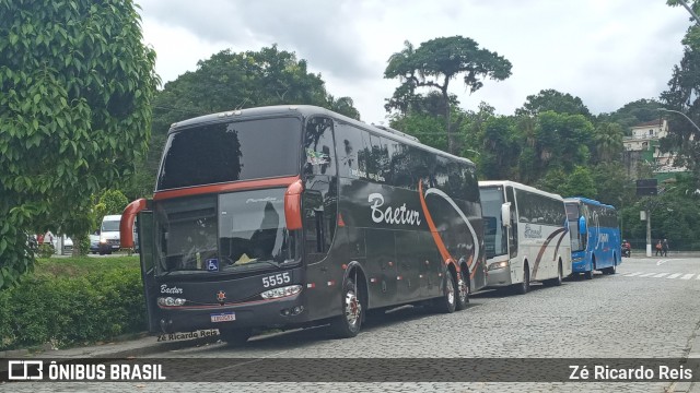 Baetur Transportes e Turismo 5555 na cidade de Petrópolis, Rio de Janeiro, Brasil, por Zé Ricardo Reis. ID da foto: 10785186.