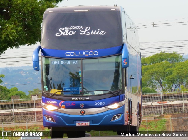 Expresso São Luiz 2090 na cidade de Brasília, Distrito Federal, Brasil, por Marlon Mendes da Silva Souza. Número da foto: #10784820.