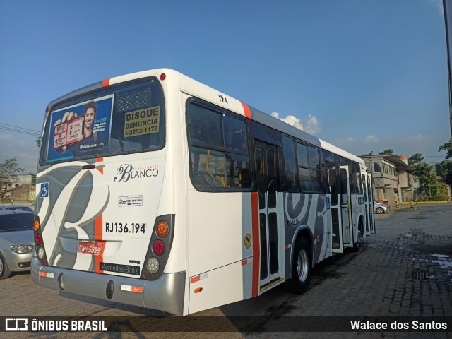 Transportes Blanco RJ 136.194 na cidade de Queimados, Rio de Janeiro, Brasil, por Walace dos Santos. ID da foto: 10786734.