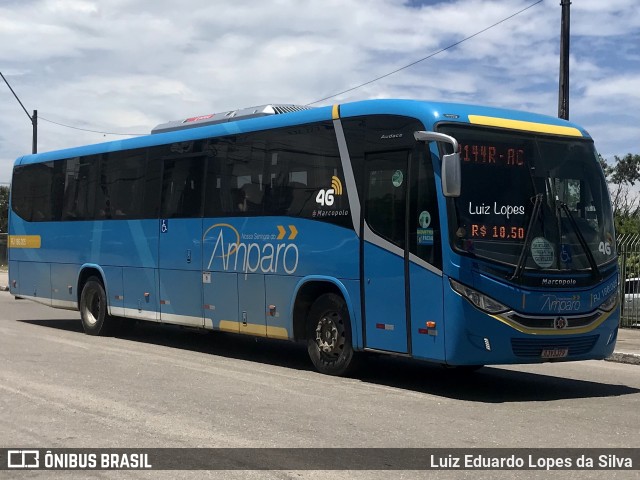 Viação Nossa Senhora do Amparo RJ 186.005 na cidade de Niterói, Rio de Janeiro, Brasil, por Luiz Eduardo Lopes da Silva. ID da foto: 10787369.