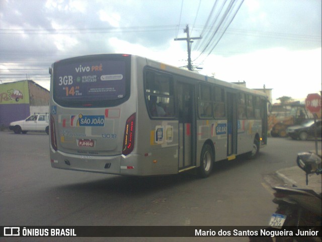 Auto Ônibus São João 13018 na cidade de Feira de Santana, Bahia, Brasil, por Mario dos Santos Nogueira Junior. ID da foto: 10787081.