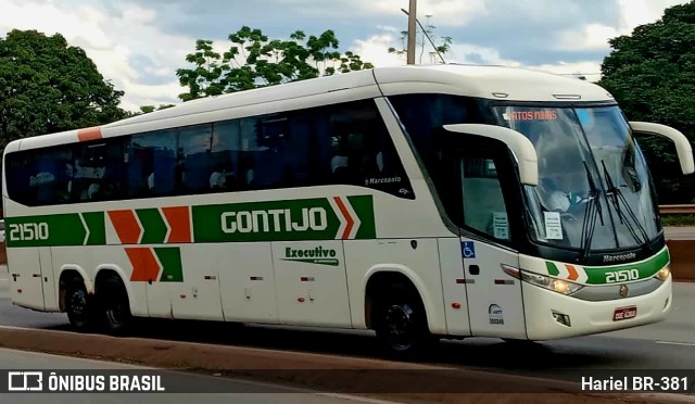Empresa Gontijo de Transportes 21510 na cidade de Betim, Minas Gerais, Brasil, por Hariel BR-381. Número da foto: #10784698.