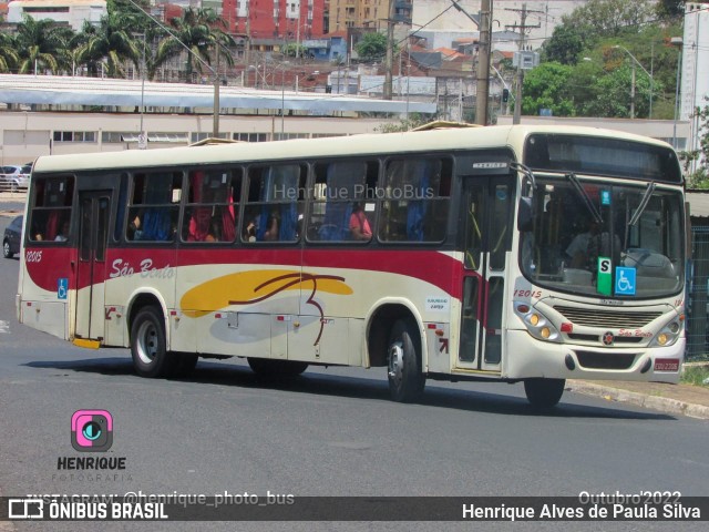 Viação São Bento Ribeirão Preto 12015 na cidade de Ribeirão Preto, São Paulo, Brasil, por Henrique Alves de Paula Silva. Número da foto: #10788505.