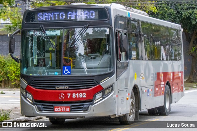 Transwolff Transportes e Turismo 7 8192 na cidade de São Paulo, São Paulo, Brasil, por Lucas Sousa. ID da foto: 10788048.