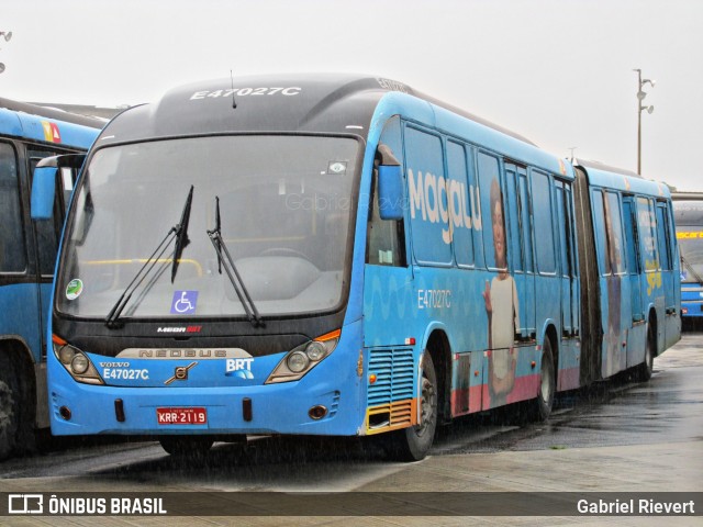 Viação Redentor E47027C na cidade de Rio de Janeiro, Rio de Janeiro, Brasil, por Gabriel Rievert. Número da foto: #10787931.