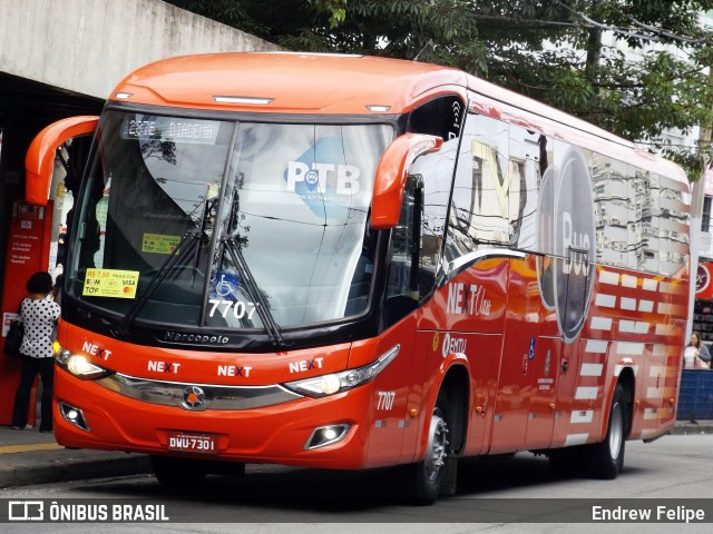 Next Mobilidade - ABC Sistema de Transporte 7707 na cidade de Santo André, São Paulo, Brasil, por Endrew Felipe. ID da foto: 10788064.