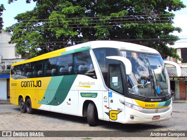 Empresa Gontijo de Transportes 18420 na cidade de Pirapora, Minas Gerais, Brasil, por Andrew Campos. ID da foto: 10790266.