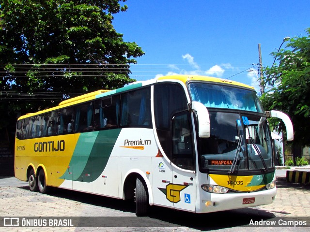 Empresa Gontijo de Transportes 14035 na cidade de Pirapora, Minas Gerais, Brasil, por Andrew Campos. ID da foto: 10790261.