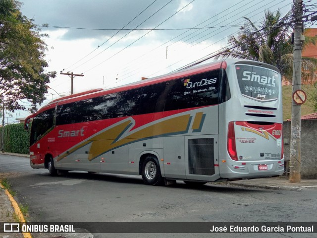 Viação Smart Transporte e Turismo 6100 na cidade de Monte Mor, São Paulo, Brasil, por José Eduardo Garcia Pontual. ID da foto: 10791422.