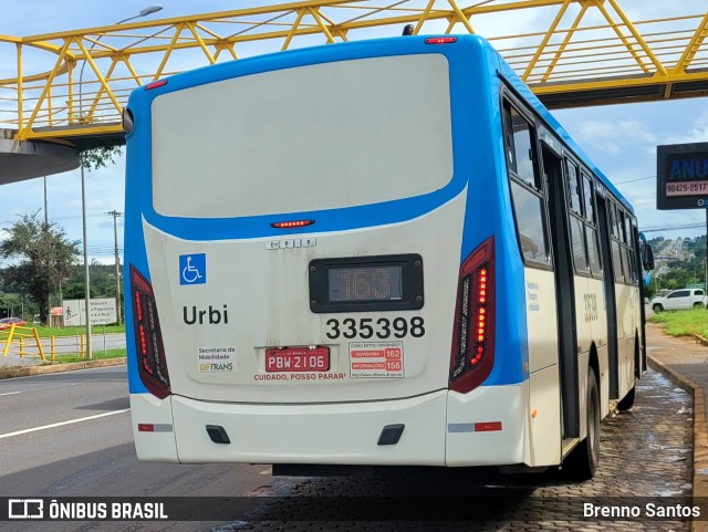 Urbi Mobilidade Urbana 335398 na cidade de Candangolândia, Distrito Federal, Brasil, por Brenno Santos. ID da foto: 10793570.