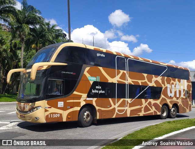 UTIL - União Transporte Interestadual de Luxo 11509 na cidade de Santos, São Paulo, Brasil, por Andrey  Soares Vassão. Número da foto: #10791472.