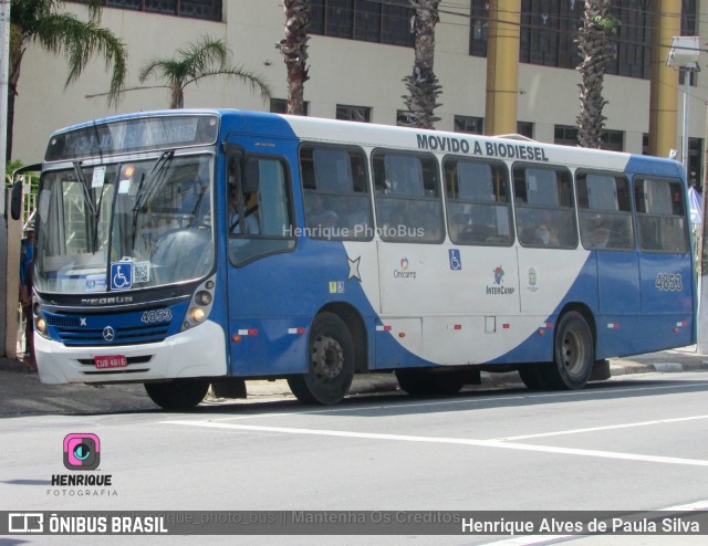Onicamp Transporte Coletivo 4853 na cidade de Campinas, São Paulo, Brasil, por Henrique Alves de Paula Silva. Número da foto: #10791851.