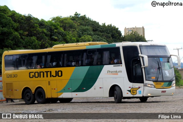 Empresa Gontijo de Transportes 12830 na cidade de Vitória da Conquista, Bahia, Brasil, por Filipe Lima. ID da foto: 10793206.