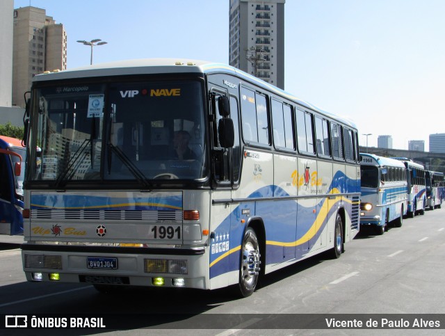 Vip Bus Comércio de Ônibus 1991 na cidade de Barueri, São Paulo, Brasil, por Vicente de Paulo Alves. Número da foto: #10790890.