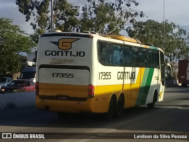 Empresa Gontijo de Transportes 17355 na cidade de Caruaru, Pernambuco, Brasil, por Lenilson da Silva Pessoa. ID da foto: 10791810.