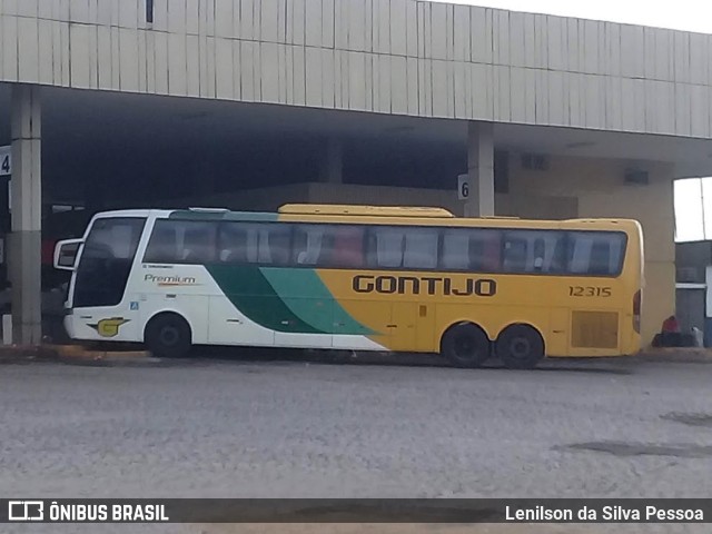 Empresa Gontijo de Transportes 12315 na cidade de Caruaru, Pernambuco, Brasil, por Lenilson da Silva Pessoa. ID da foto: 10792125.