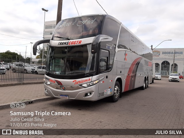 TransCosta Turismo 3100 na cidade de Porto Alegre, Rio Grande do Sul, Brasil, por JULIO SILVA. Número da foto: #10792716.