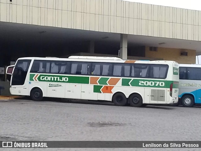 Empresa Gontijo de Transportes 20070 na cidade de Caruaru, Pernambuco, Brasil, por Lenilson da Silva Pessoa. ID da foto: 10792120.