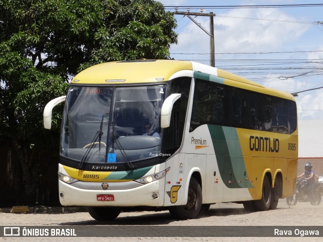 Empresa Gontijo de Transportes 18185 na cidade de Vitória da Conquista, Bahia, Brasil, por Rava Ogawa. ID da foto: 10731479.