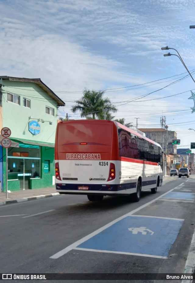 Viação Piracicabana 4354 na cidade de Ferraz de Vasconcelos, São Paulo, Brasil, por Bruno Alves. Número da foto: #10732484.