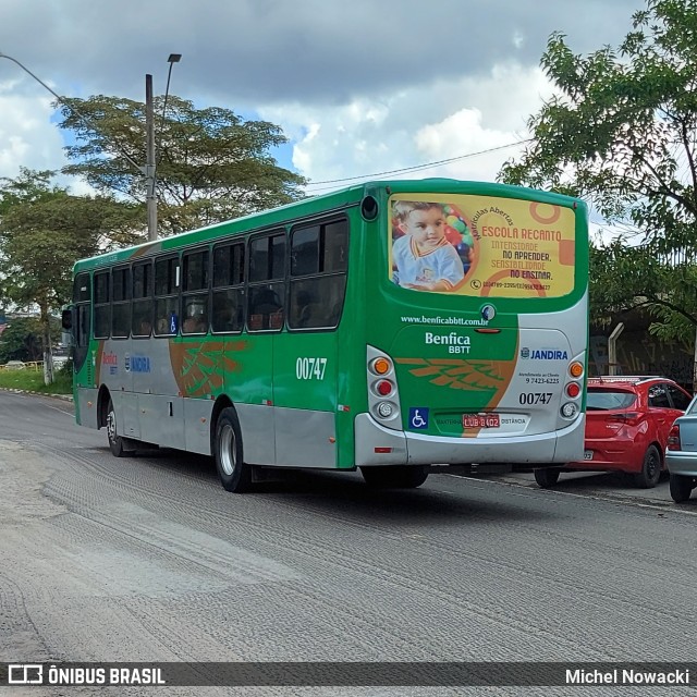 BBTT - Benfica Barueri Transporte e Turismo 00747 na cidade de Jandira, São Paulo, Brasil, por Michel Nowacki. Número da foto: #10733168.