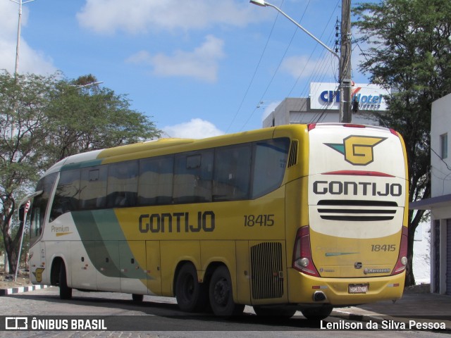 Empresa Gontijo de Transportes 18415 na cidade de Caruaru, Pernambuco, Brasil, por Lenilson da Silva Pessoa. ID da foto: 10730840.