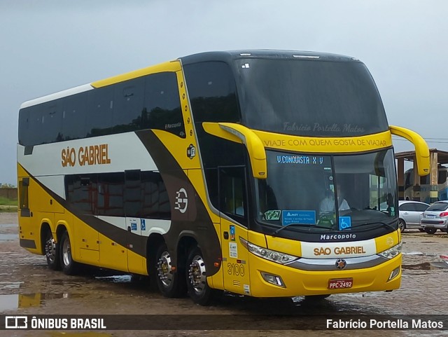 Viação São Gabriel 3100 na cidade de Vitória da Conquista, Bahia, Brasil, por Fabrício Portella Matos. ID da foto: 10732122.