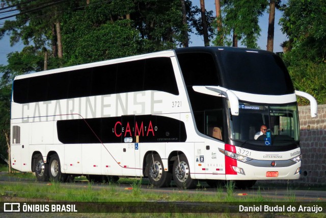 Auto Viação Catarinense 3721 na cidade de Joinville, Santa Catarina, Brasil, por Daniel Budal de Araújo. ID da foto: 10732957.