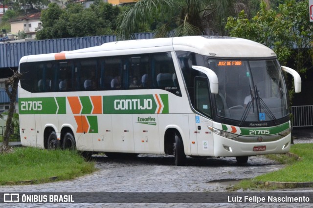 Empresa Gontijo de Transportes 21705 na cidade de Juiz de Fora, Minas Gerais, Brasil, por Luiz Felipe Nascimento. ID da foto: 10733087.