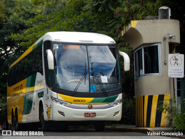 Empresa Gontijo de Transportes 18100 na cidade de São Paulo, São Paulo, Brasil, por Valnei Conceição. ID da foto: 10730205.