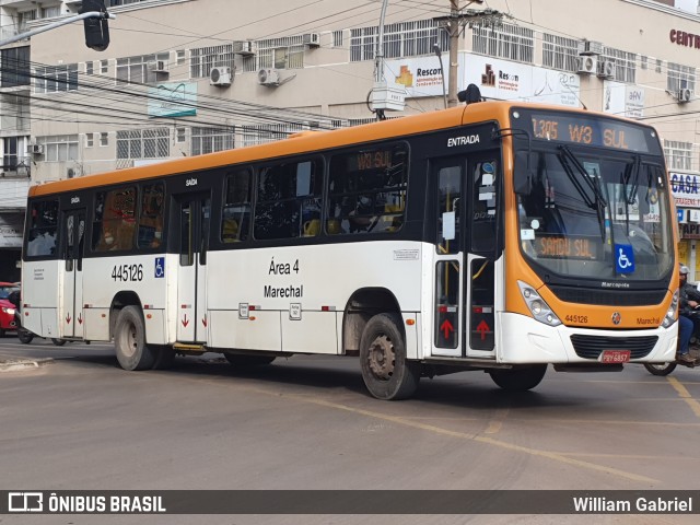 Auto Viação Marechal Brasília 445126 na cidade de Taguatinga, Distrito Federal, Brasil, por William Gabriel. Número da foto: #10730126.
