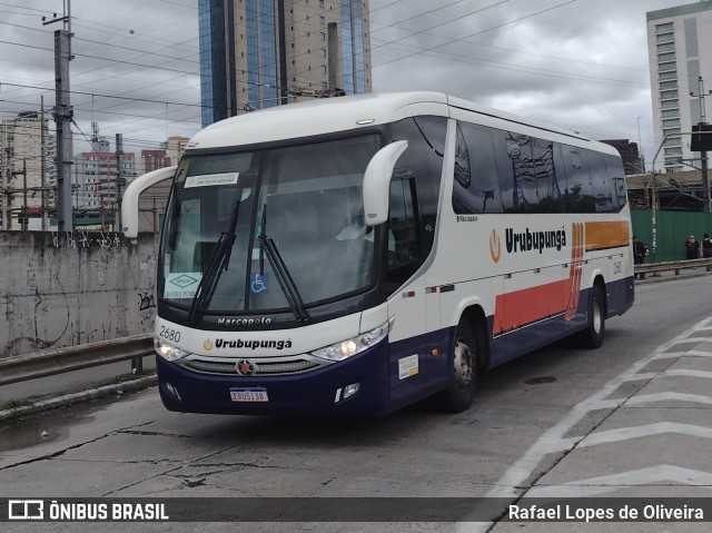 Auto Viação Urubupungá 2680 na cidade de São Paulo, São Paulo, Brasil, por Rafael Lopes de Oliveira. Número da foto: #10733587.