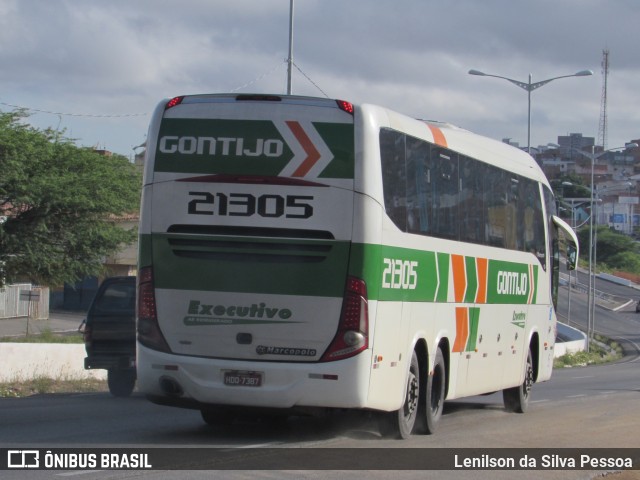 Empresa Gontijo de Transportes 21305 na cidade de Caruaru, Pernambuco, Brasil, por Lenilson da Silva Pessoa. ID da foto: 10730778.