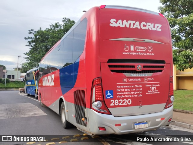 Viação Santa Cruz 28220 na cidade de Ribeirão Preto, São Paulo, Brasil, por Paulo Alexandre da Silva. Número da foto: #10731960.