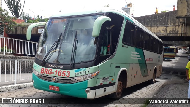 Santa Fé Transportes 067 na cidade de Belo Horizonte, Minas Gerais, Brasil, por Vanderci Valentim. Número da foto: #10730313.