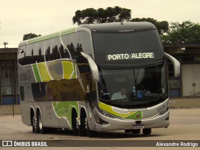 Brasil Sul Linhas Rodoviárias 3518 na cidade de Curitiba, Paraná, Brasil, por Alexandre Rodrigo. Número da foto: #10731712.