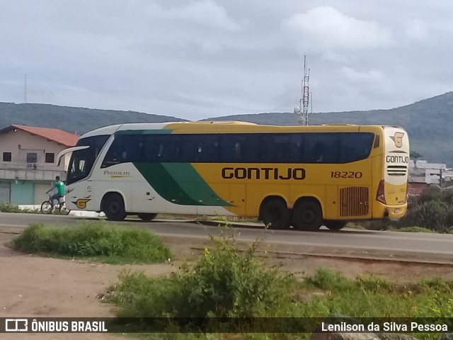 Empresa Gontijo de Transportes 18220 na cidade de Caruaru, Pernambuco, Brasil, por Lenilson da Silva Pessoa. ID da foto: 10794279.