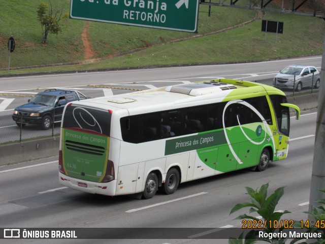 Expresso Princesa dos Campos 6436 na cidade de São José dos Campos, São Paulo, Brasil, por Rogerio Marques. Número da foto: #10795655.
