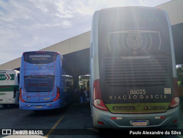 Viação Garcia 86025 na cidade de Ribeirão Preto, São Paulo, Brasil, por Paulo Alexandre da Silva. ID da foto: 10794956.