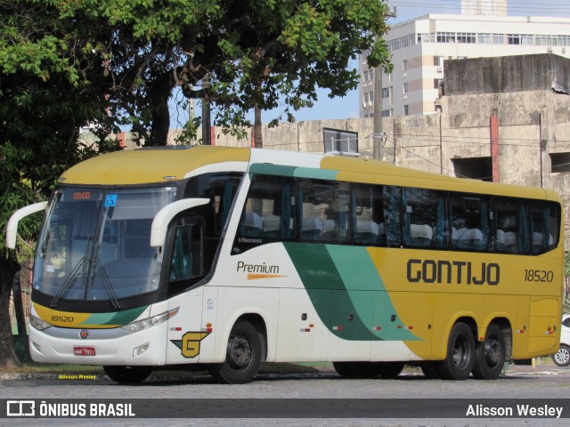 Empresa Gontijo de Transportes 18520 na cidade de Fortaleza, Ceará, Brasil, por Alisson Wesley. ID da foto: 10794151.